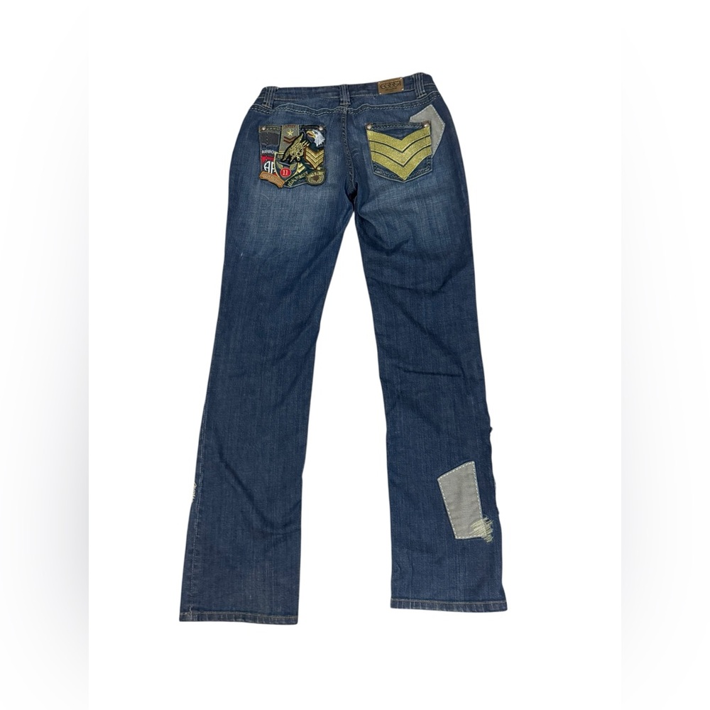 Coogi Jeans Women’s 9/10 (29x33) USA Military Army Low Rise Blue Jeans Y2K